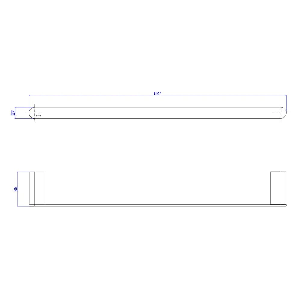 Porta Toalha Barra 60cm Versa Deca 2040.C31.060