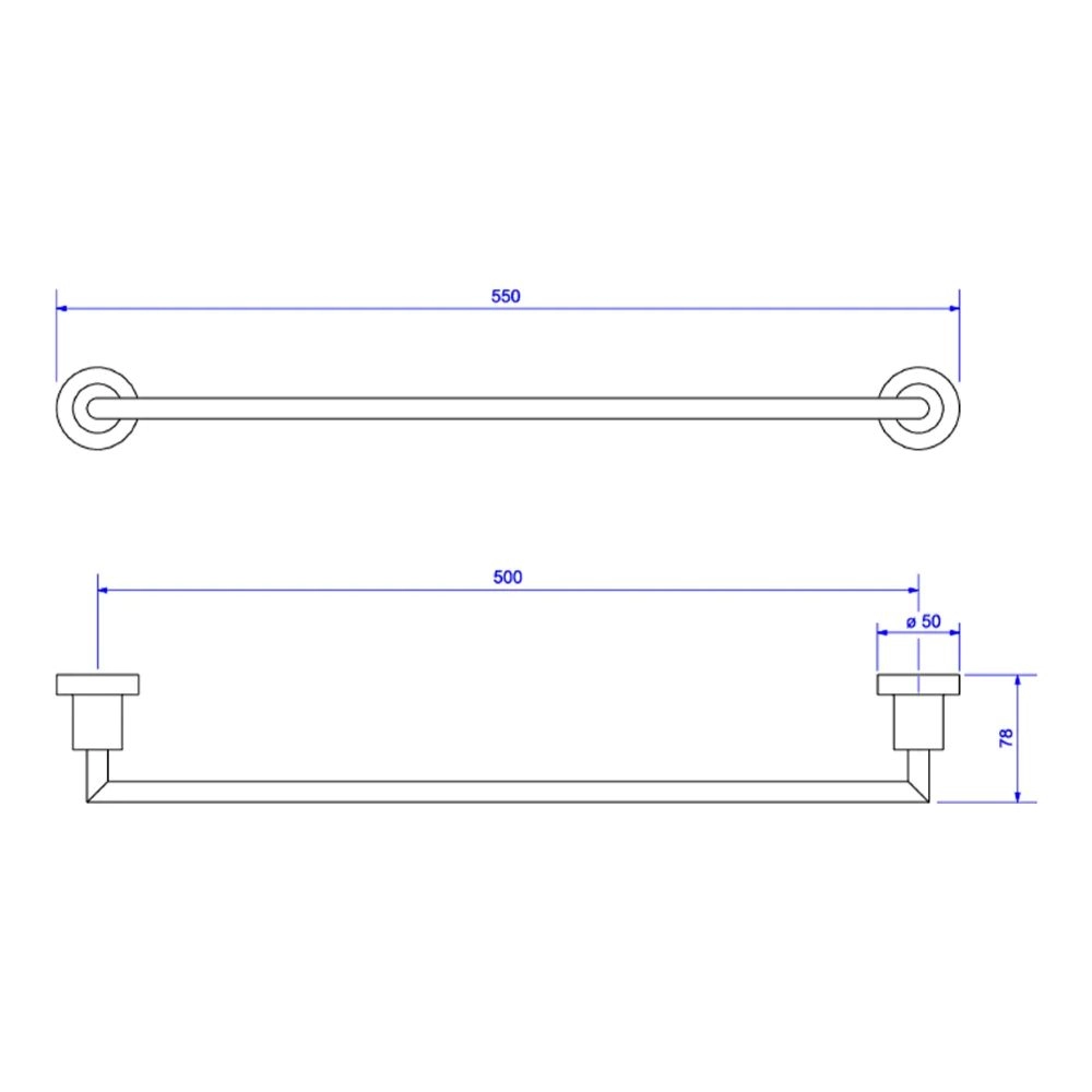 Porta Toalha Barra Deca Slim 2040.C.SLM