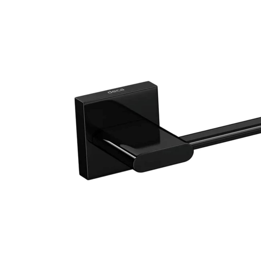 Porta Toalha Barra Polo 60Cm Black Noir Deca Polo 2040.BL33.060.NO