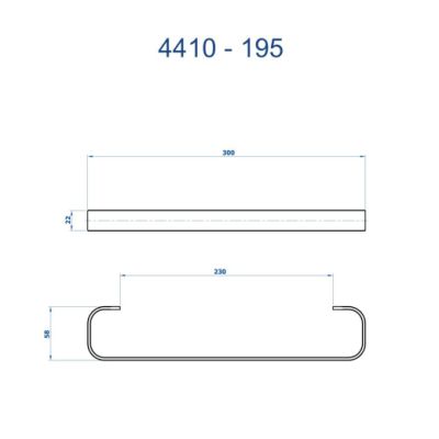 Porta Toalha Curto Soft Fani 4410 RV195