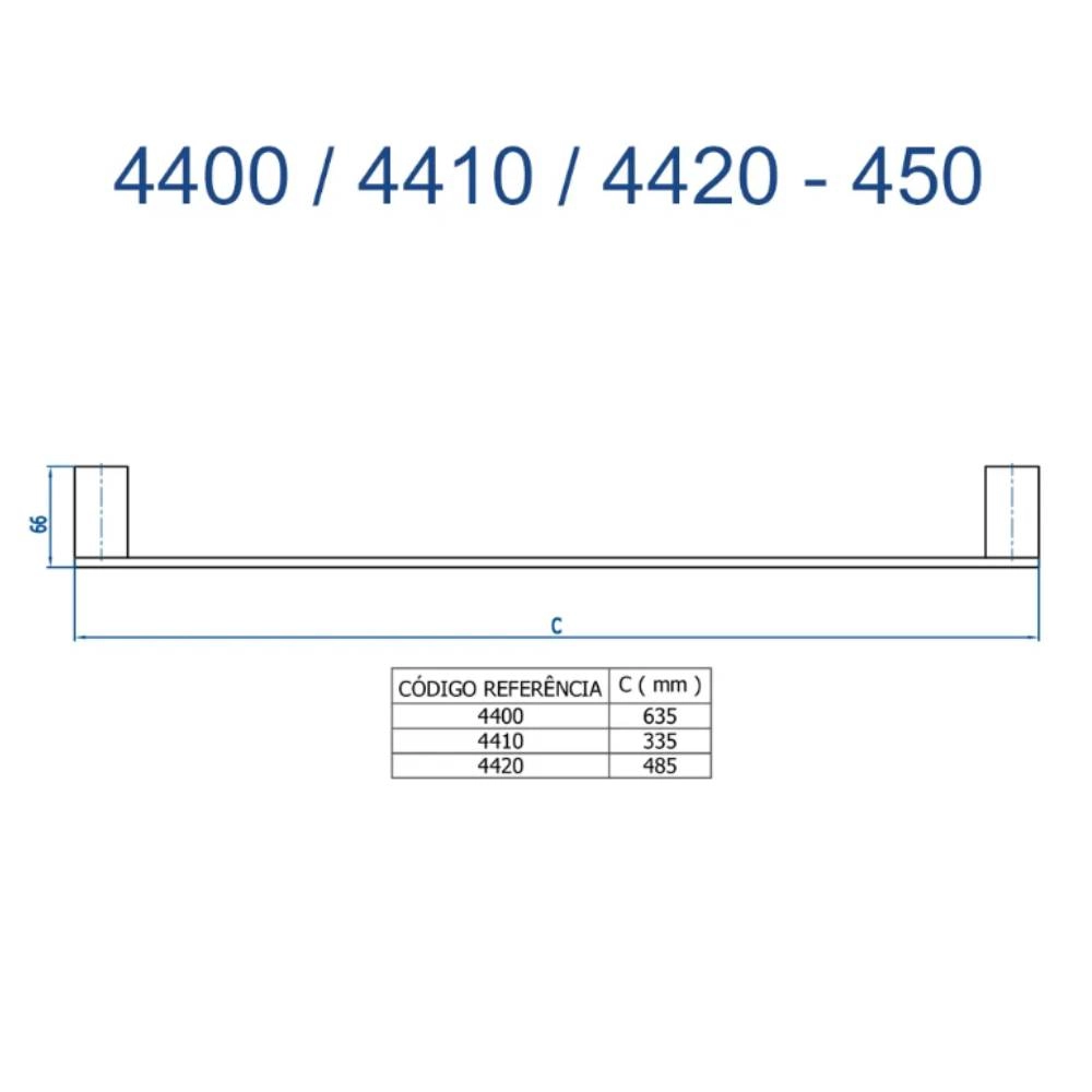 Porta-Toalha Médio Horus 4420 RV450