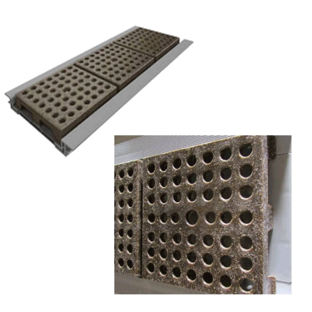 Ralo Fun Line 457 Vazada Em Pvc Madeira ESC 50cm Ralo Linear