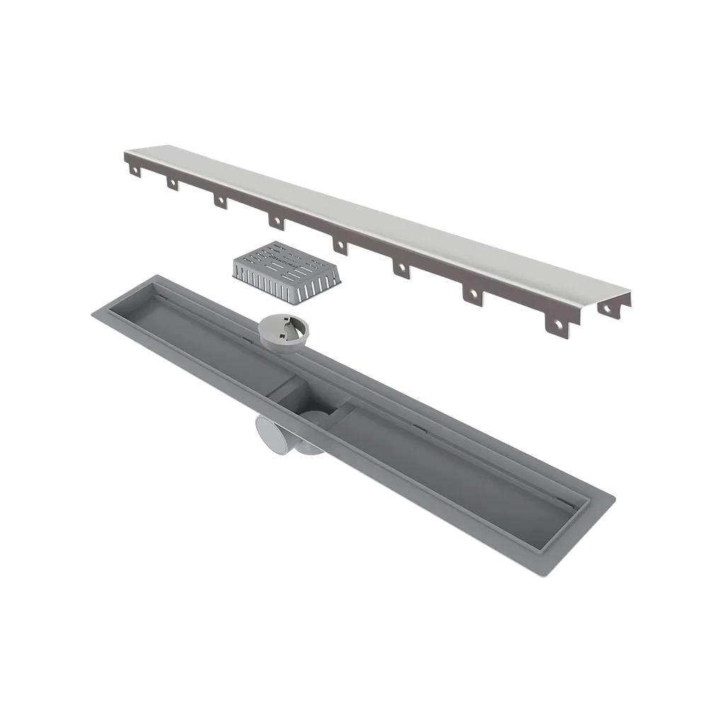 Ralo Linear 260 Elleve - Smart Tampa Inox 60 cm S/Sifão 