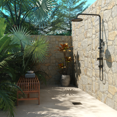 Ralo Linear 4026 Novii Grelha Quadrada 150mm Preta Fosco