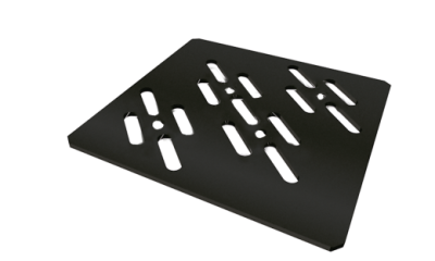 Ralo Linear 4026 Novii Grelha Quadrada 150mm Preta Fosco