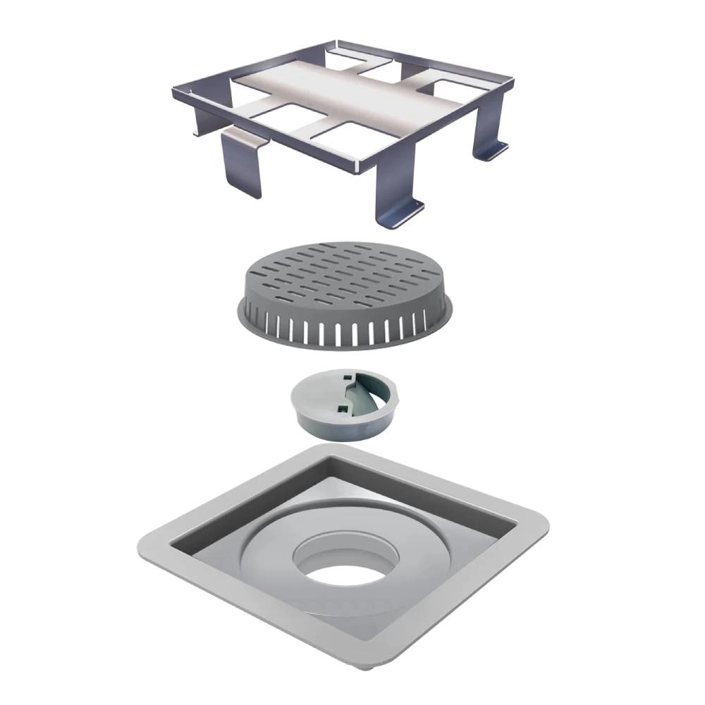 Ralo Linear 7343 Oculto 10 cm x 10 cm Square Ralo Linear 7343 Oculto 10 cm x 10 cm Square