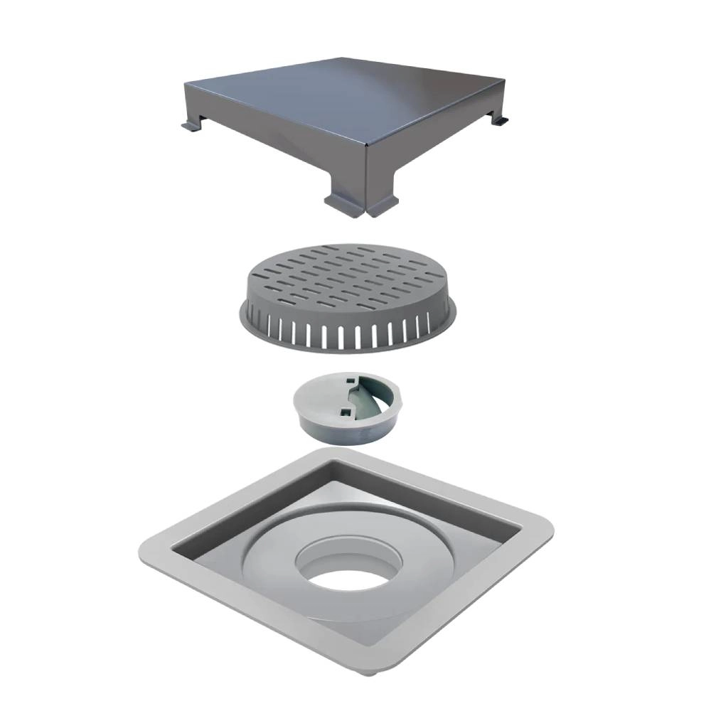 Ralo Linear 7344 Tampa Inox 10 cm x 10 cm Square Ralo Linear 7344 Tampa Inox 10 cm x 10 cm Square