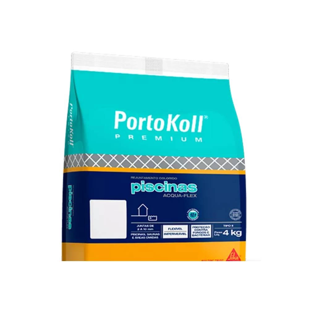Rejunte Portokoll Premium Piscina Aquaflex Branco SC 4KG Rejunte Portokoll Premium Piscina Aquaflex Branco SC 4KG