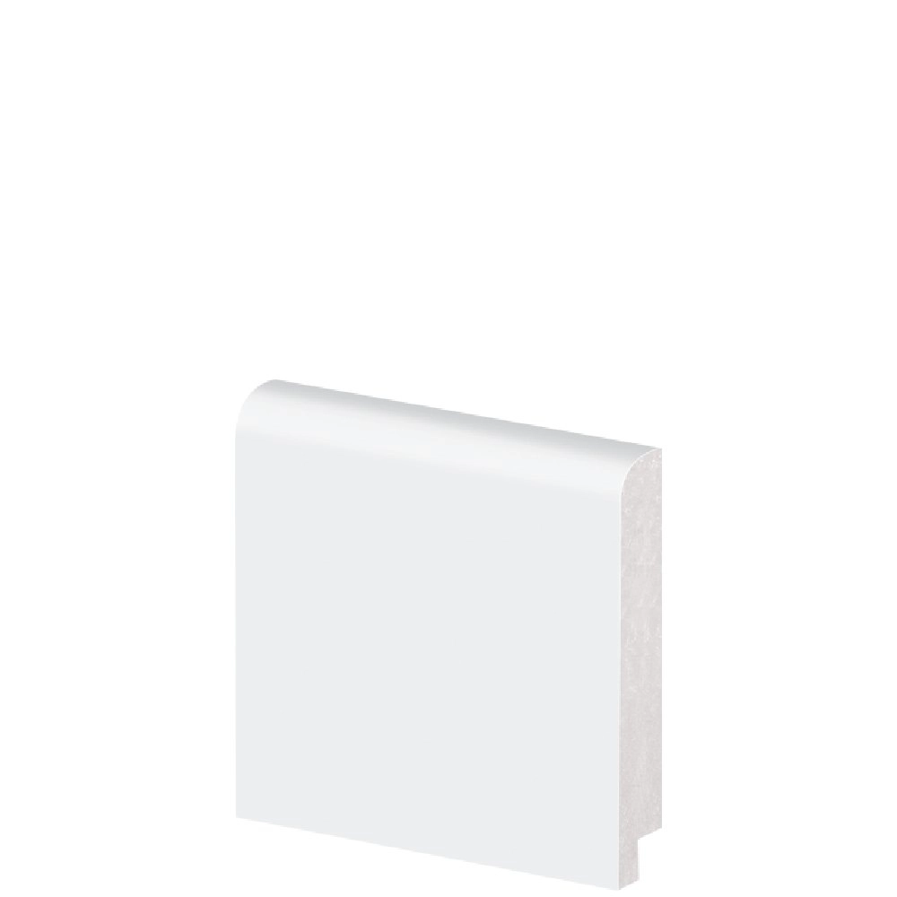 Rodapé Poliestireno Boleado 7x240cm Branco Arquitech