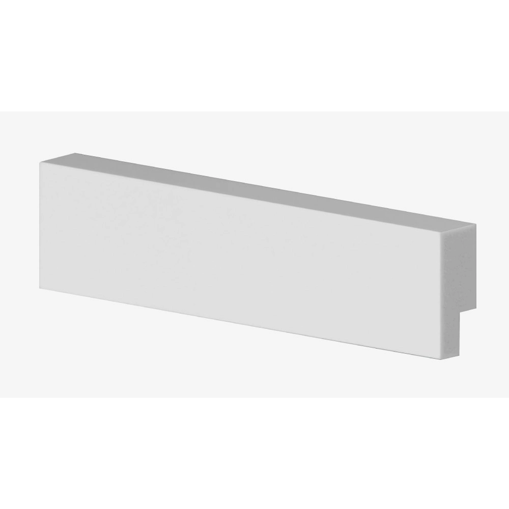 Rodapé Poliestireno Liso 3x240cm Branco Arquitech