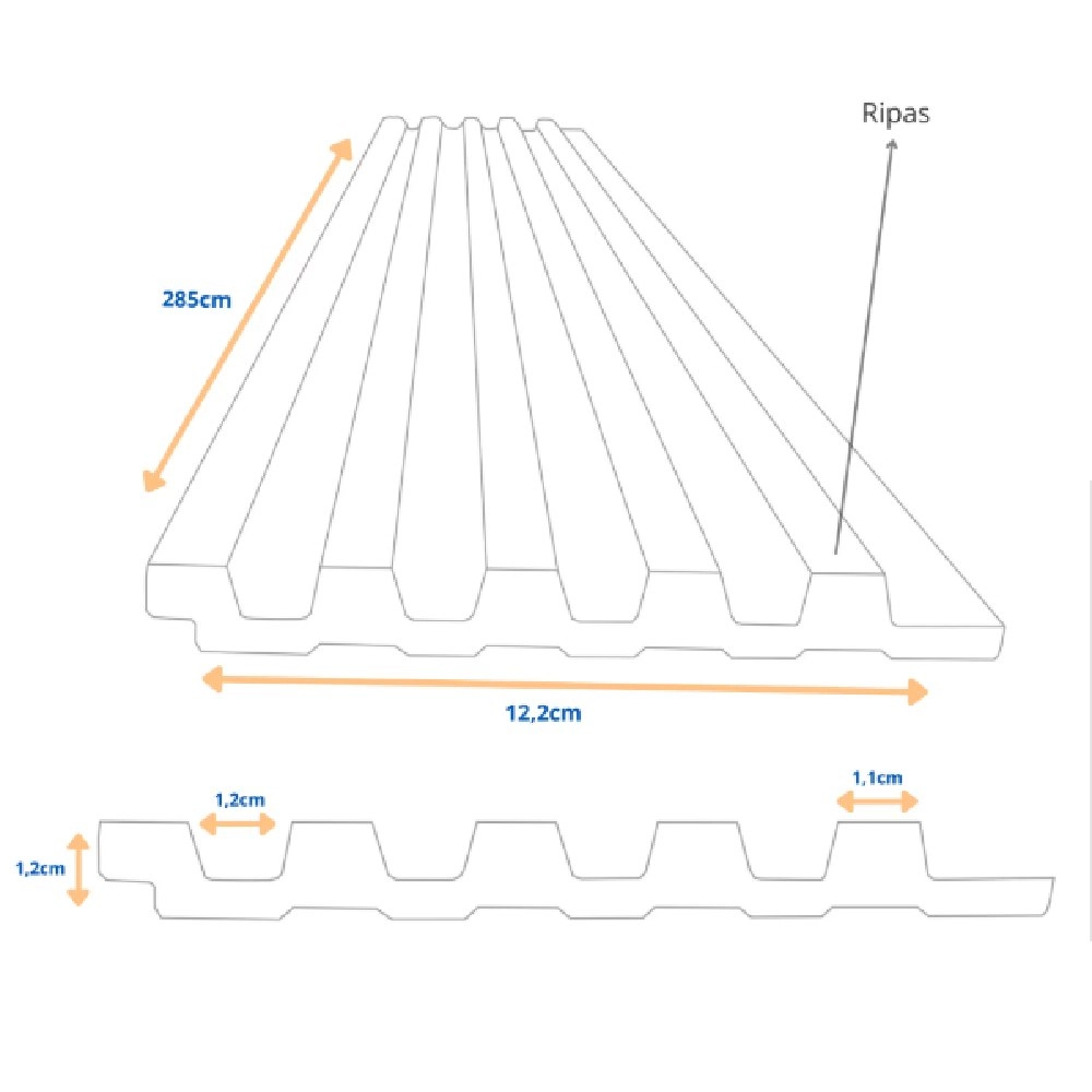 Ruffino Alizar Ripado 12,2cmx285cm Marupa