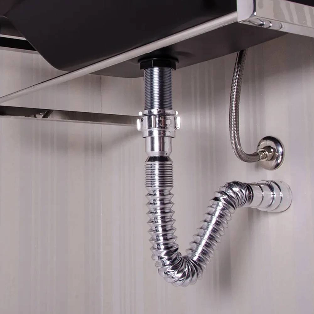 Sifão Astra Sanfonado Universal SSUM2 Cromado Sifão Astra Sanfonado Universal SSUM2 Cromado