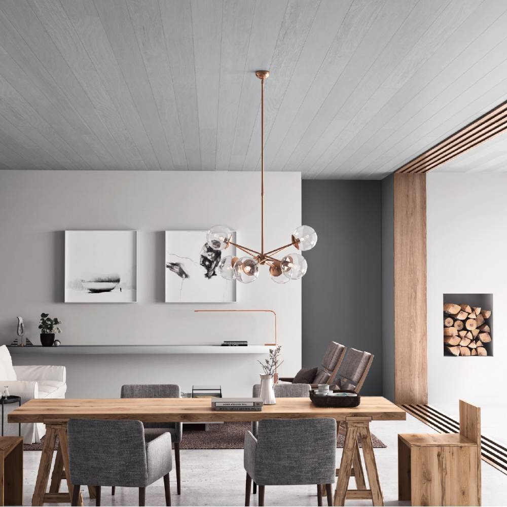 Teto Vinilico Araforros Teca Cinza Claro 6MTS