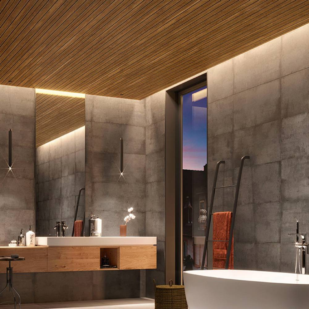 Teto Vinilico Araforros Linea Marron 200MM 3M