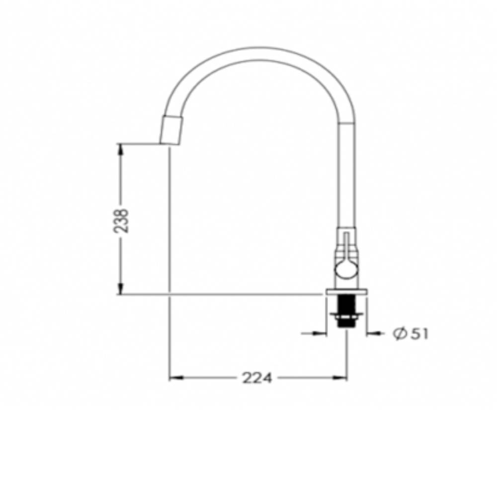 Torneira Cozinha Mesa Bica Alta Vermelho Esteves 1167 C62 VTM462CWB        