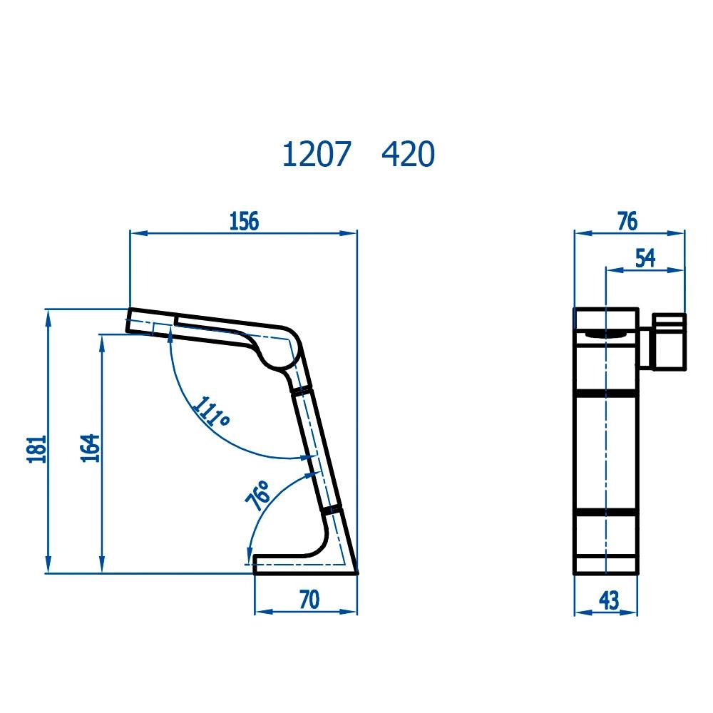 Torneira de Mesa Bica Baixa Lavatório Essence Fani 1207 C420 
