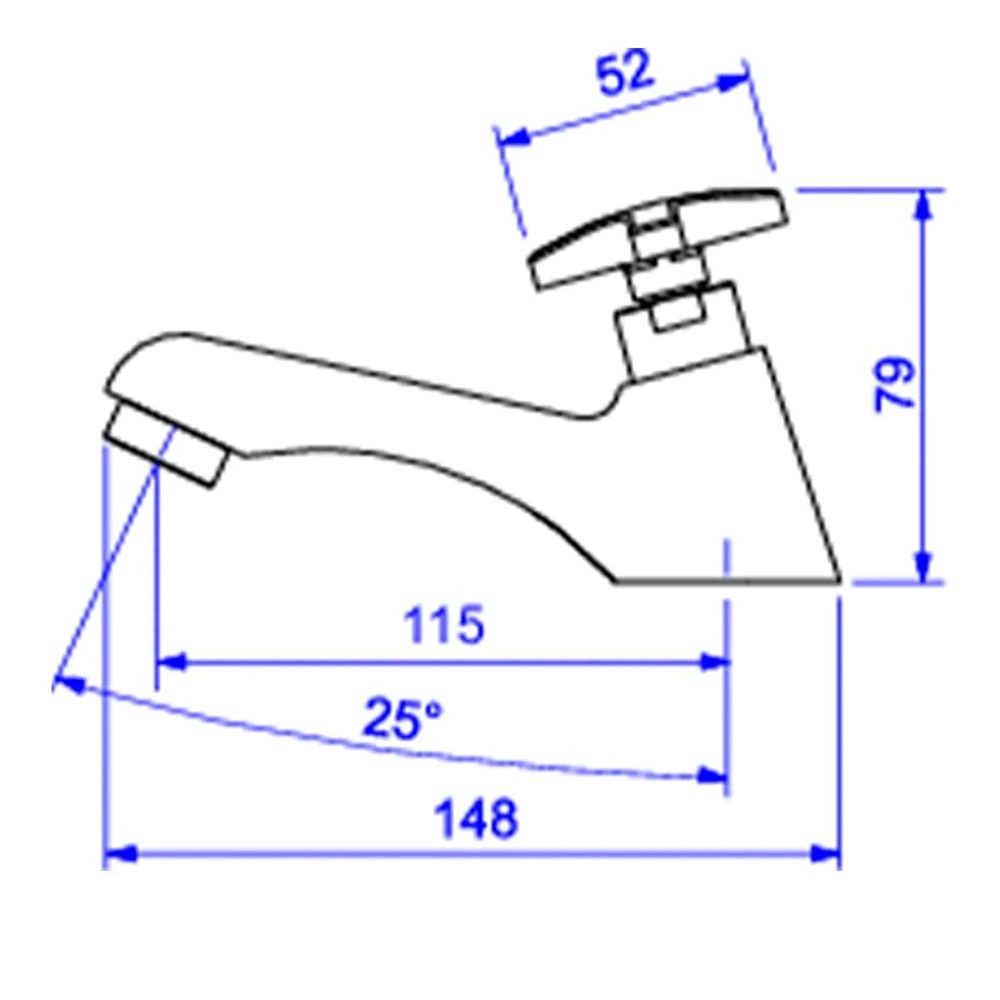 Torneira de Mesa Bica Baixa para Lavatório Deca Max 1197.C34