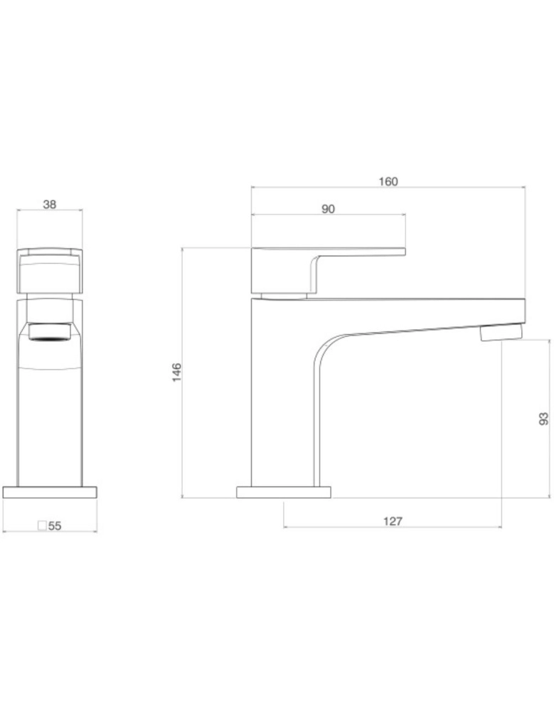 Torneira de Mesa Bica Baixa para Lavatório Level Black Matte Deca 1197.BL26.MT Torneira de Mesa Bica Baixa para Lavatório Level Black Matte Deca 1197.BL26.MT