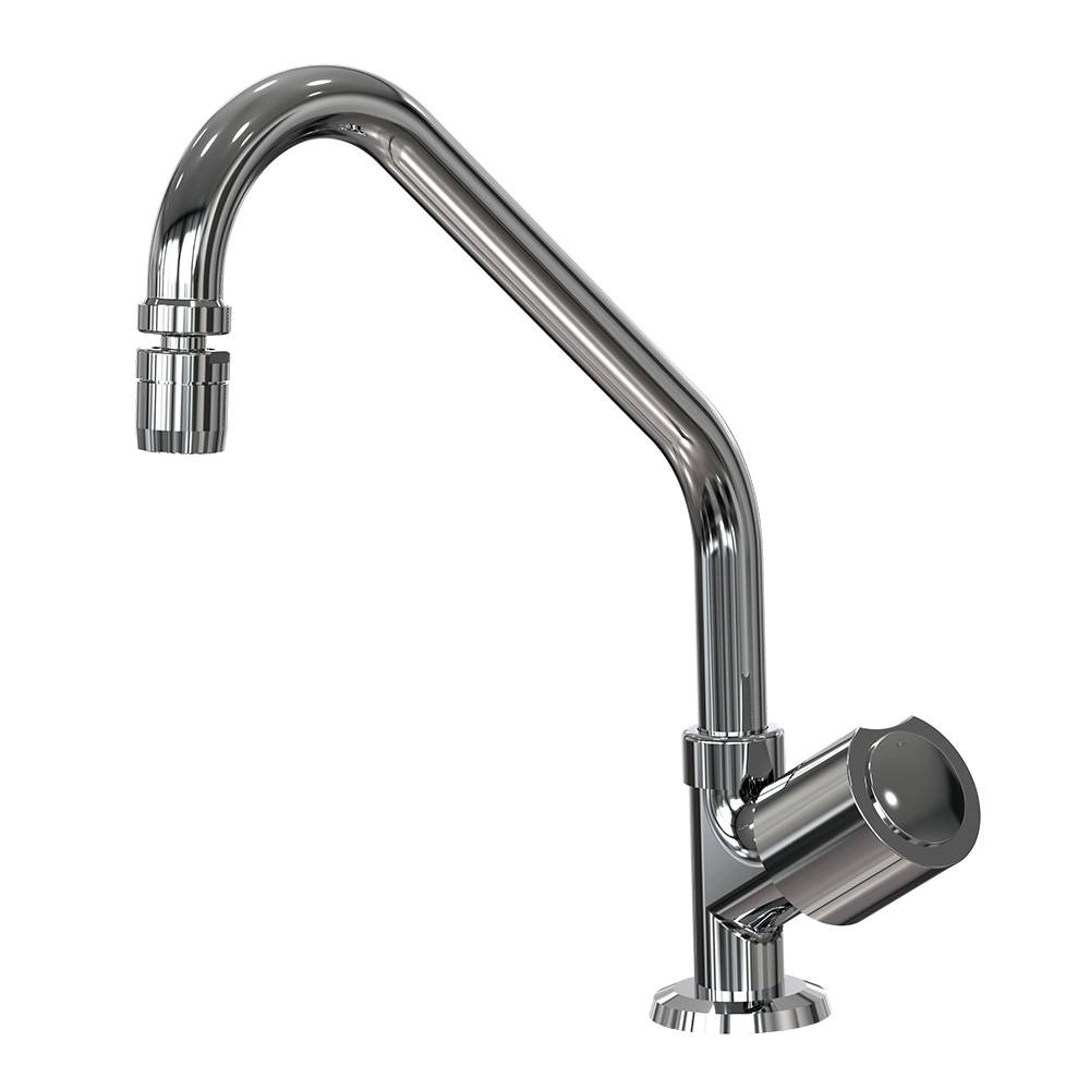 Torneira de Mesa com Arejador Articulável Ouro Fino Bica Movel Fani 1166 CC40 Torneira de Mesa com Arejador Articulável Ouro Fino Bica Movel Fani 1166 CC40