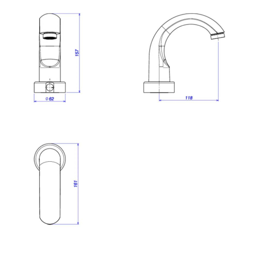 Torneira de Mesa Deca com Sensor Bivolt para Lavatório Cromado Decalux 1180.C Torneira de Mesa Deca com Sensor Bivolt para Lavatório Cromado Decalux 1180.C