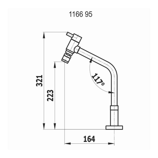 Torneira de Mesa Slim Fani 1166-95 C Torneira de Mesa Slim Fani 1166-95 C