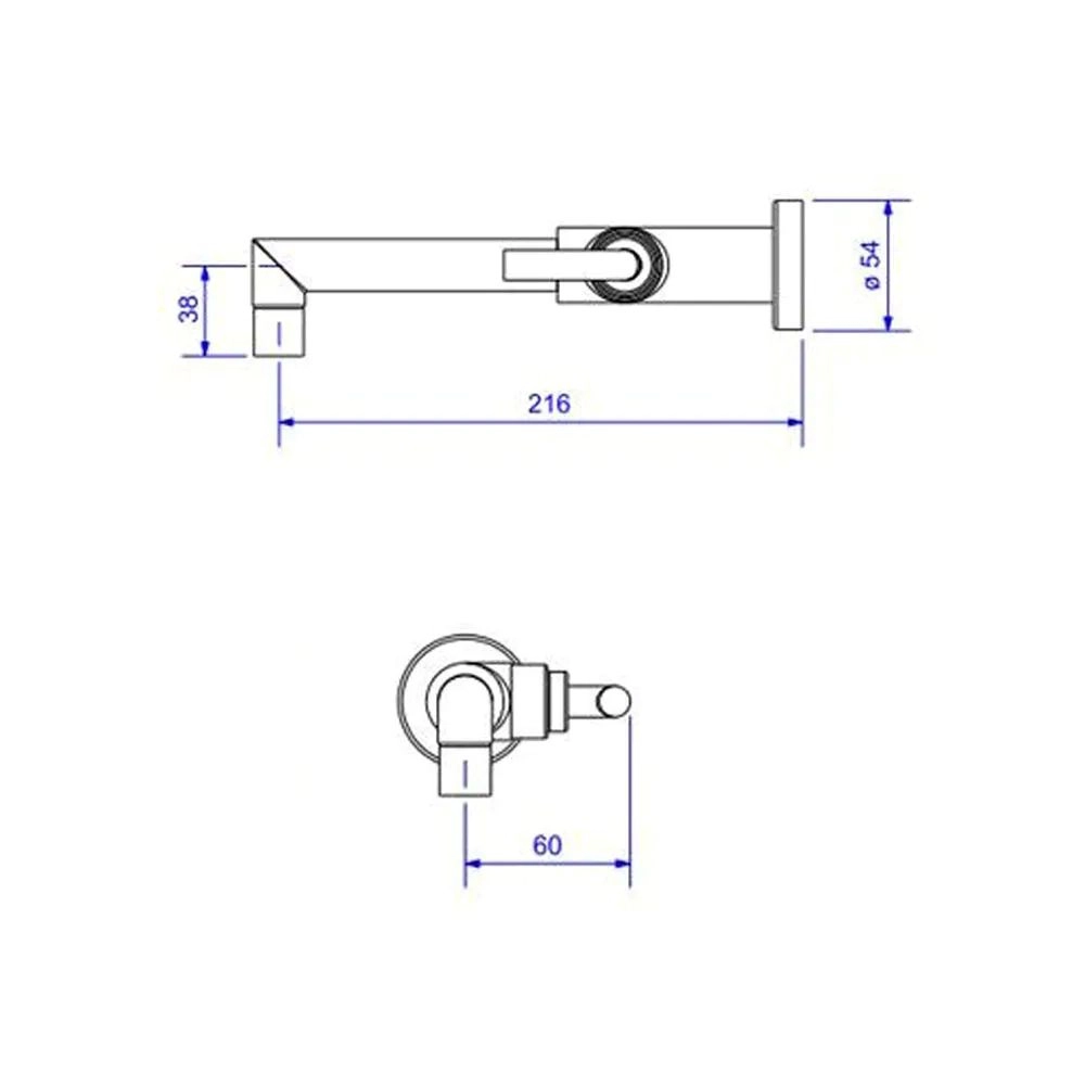 Torneira de Parede para Lavatório Deca Izy 1178.C24