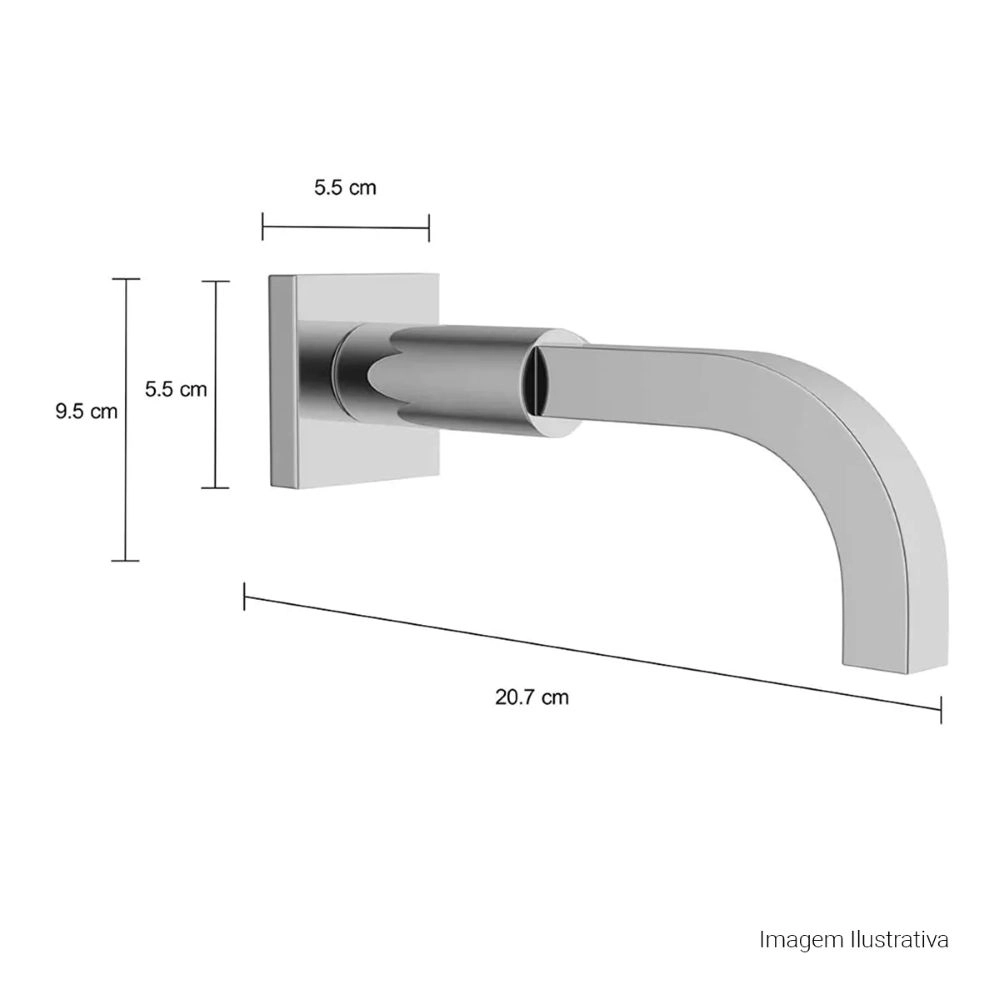 Torneira de Parede para Lavatório Deca Soul 1178.C38
