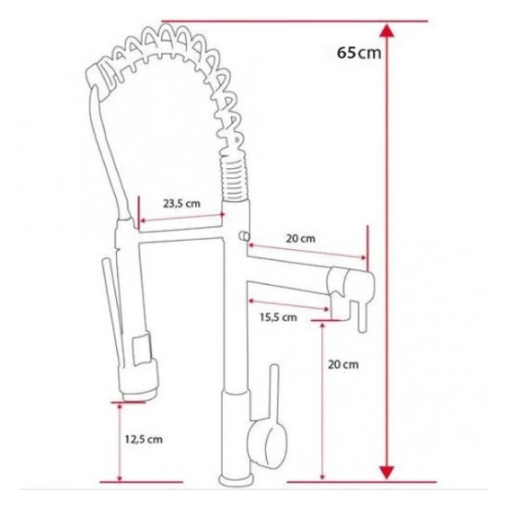 Torneira Esteves Monocomando Gourmet Cozinha Preta VMI491PWC