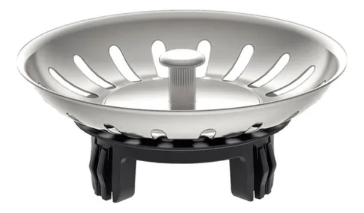 Válvula Tramontina Econômica 4 1/2" sem Escape em Aço Inox Polido e Polipropileno para Pias e Cubas