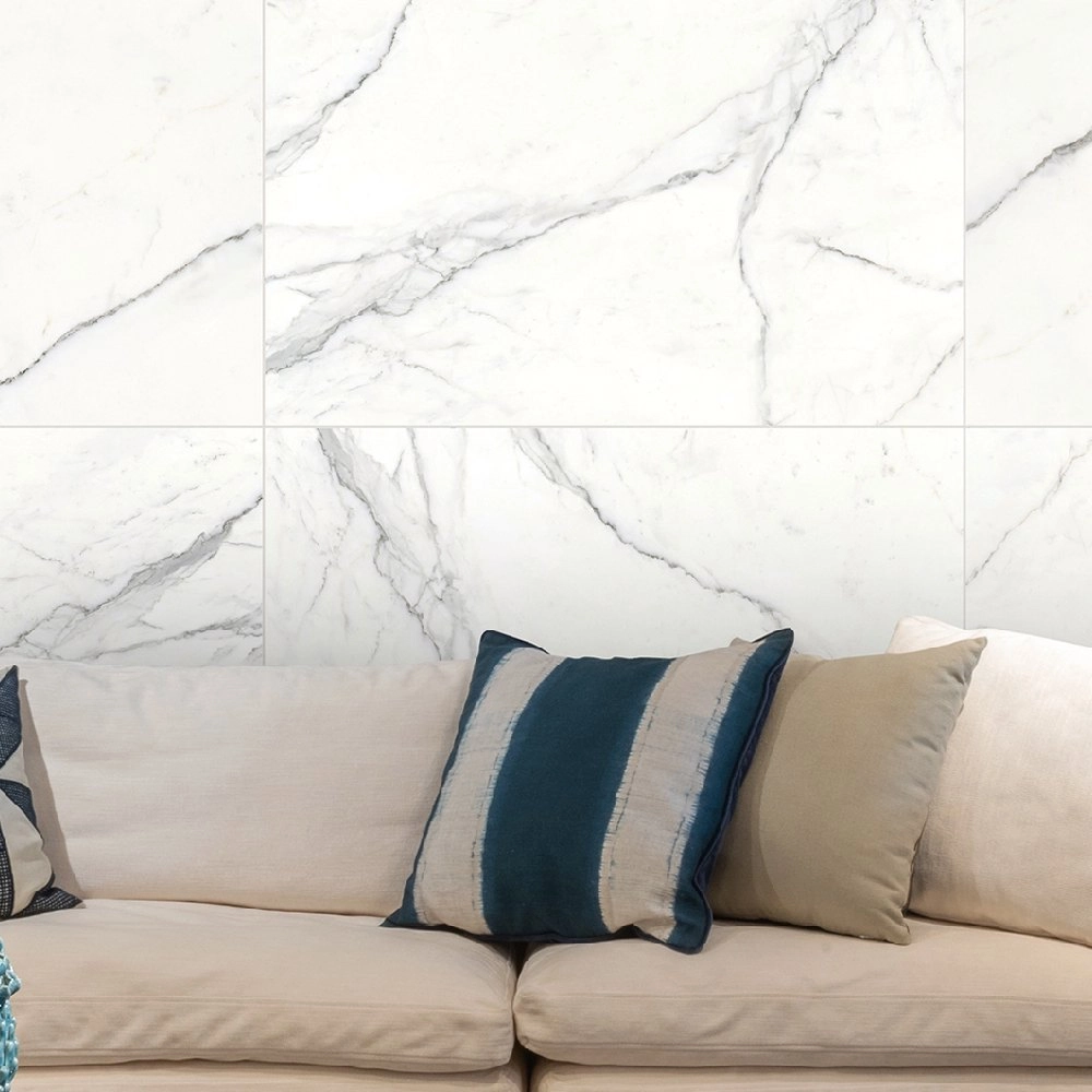 Villa Art Porcelanato 80,5x140 Castellamare Bianco Polido Retificado