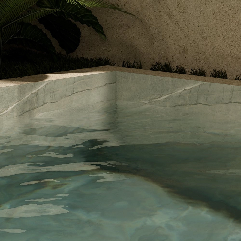 Villagres Porcelanato 80,5x141 Tiffany Green Polido Retificado