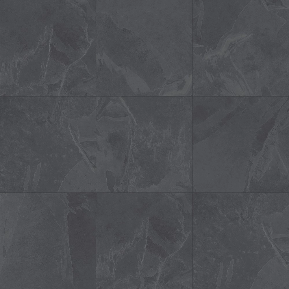 Villagres Porcelanato 92x92 Black Stone Natural Retificado