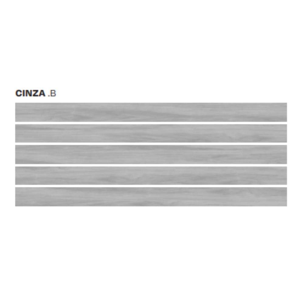 Teto Vinílico Araforros Wood Teca Cinza Claro 200mm 6m Forro PVC